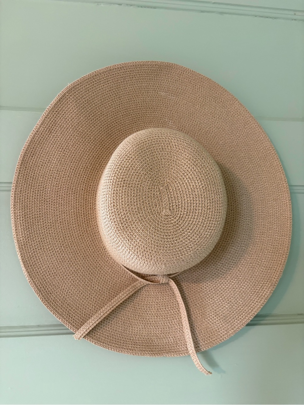 Women's Wide Brim Straw Sun Hat - Beige